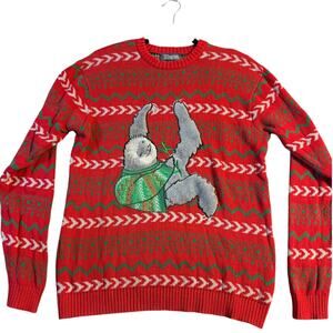 33 Degrees Sloth Ugly Xmas Sweater, Men’s Small, Christmas, Novelty, Funny